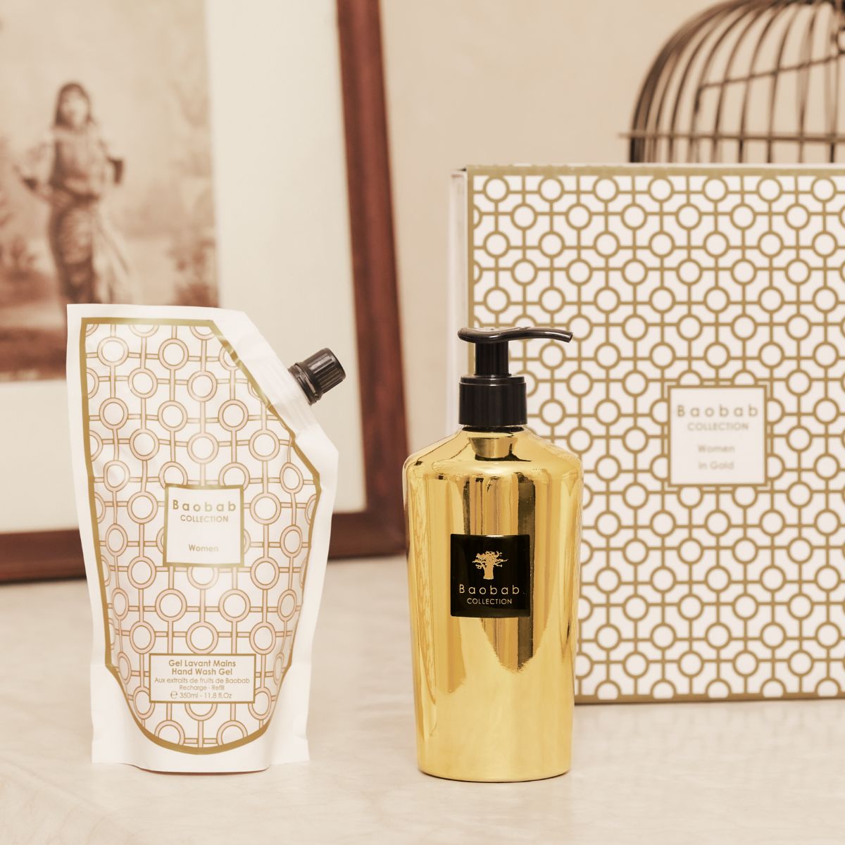 Geschenkset wasgel voor de handen - WOMEN GOLD