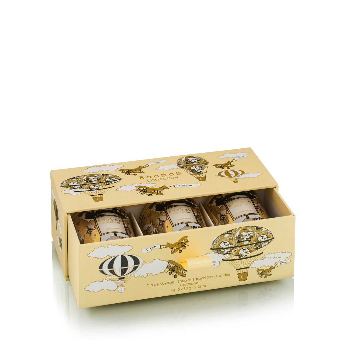 Baobab Geurkaars - TRIO TRAVEL CANDLES Caravane