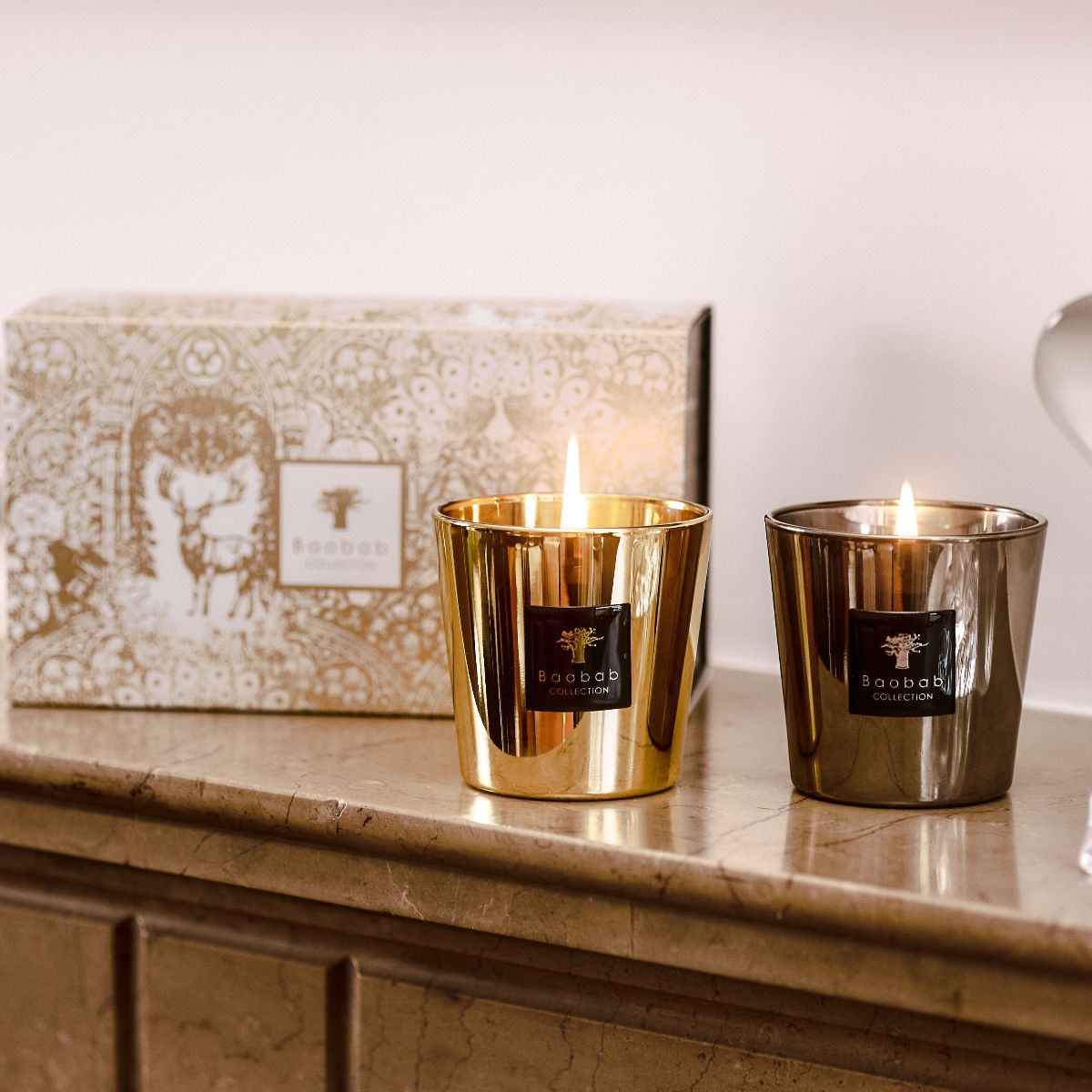 Baobab geurkaars geschenkset - Les Exclusives