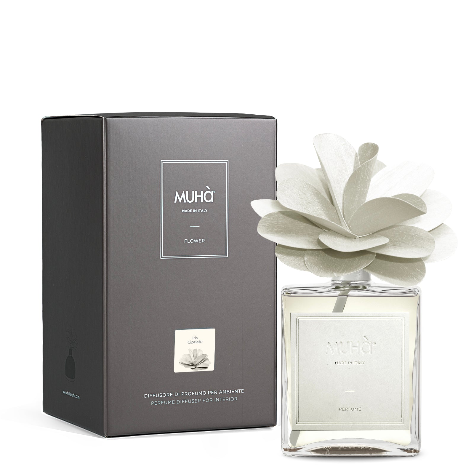 Diffuseur de parfum d'ambiance Muhà FLEUR Iris Poudré - 500ML