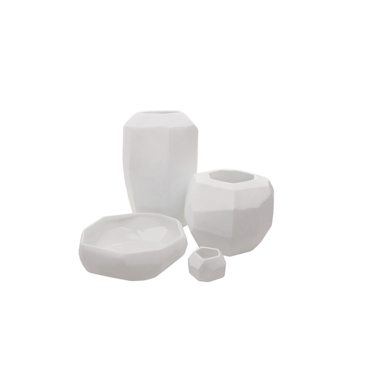 Vase GUAXS Cubistic Opal - Rond