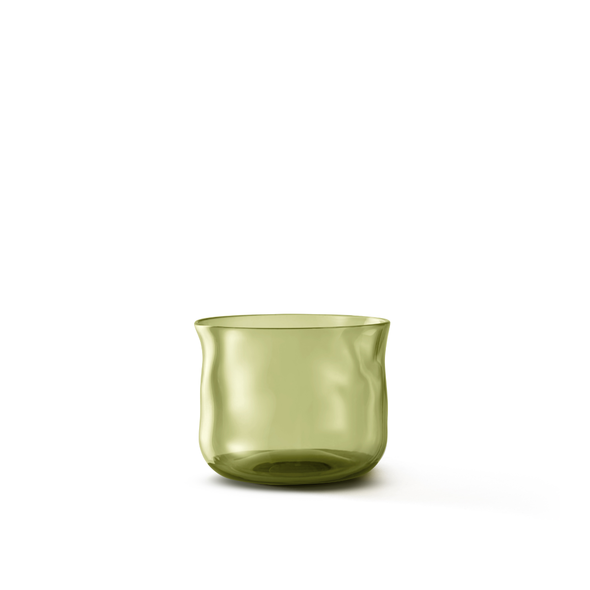 Paveau Kleurrijke Swirl waterglas Set van 2 - Moss (groen)