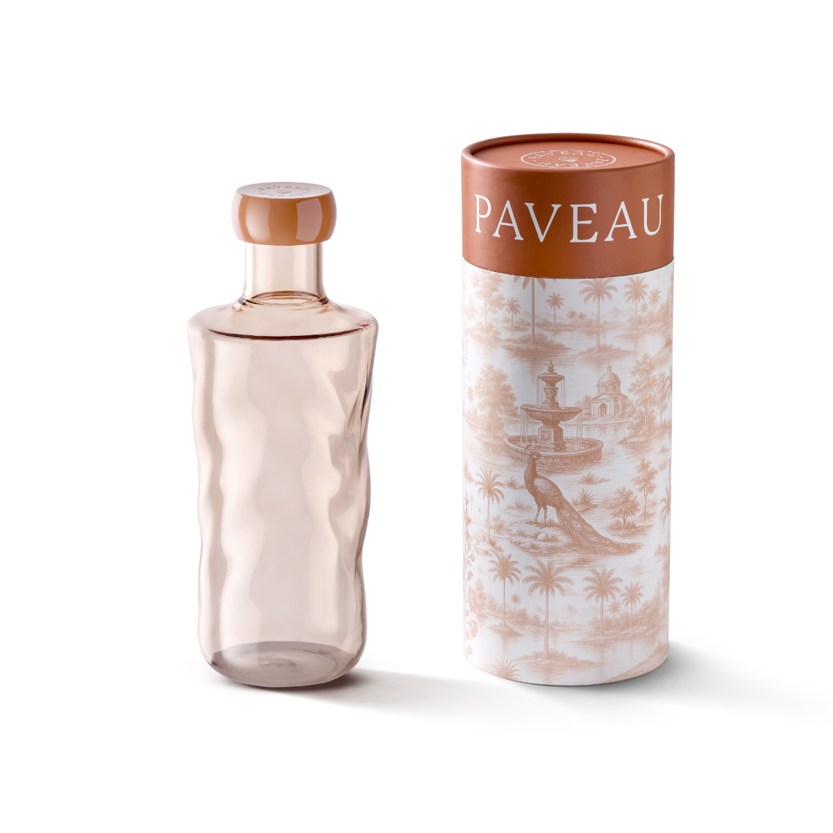 Paveau Kleurrijke Swirl waterfles Medium - Glow (Terracotta)