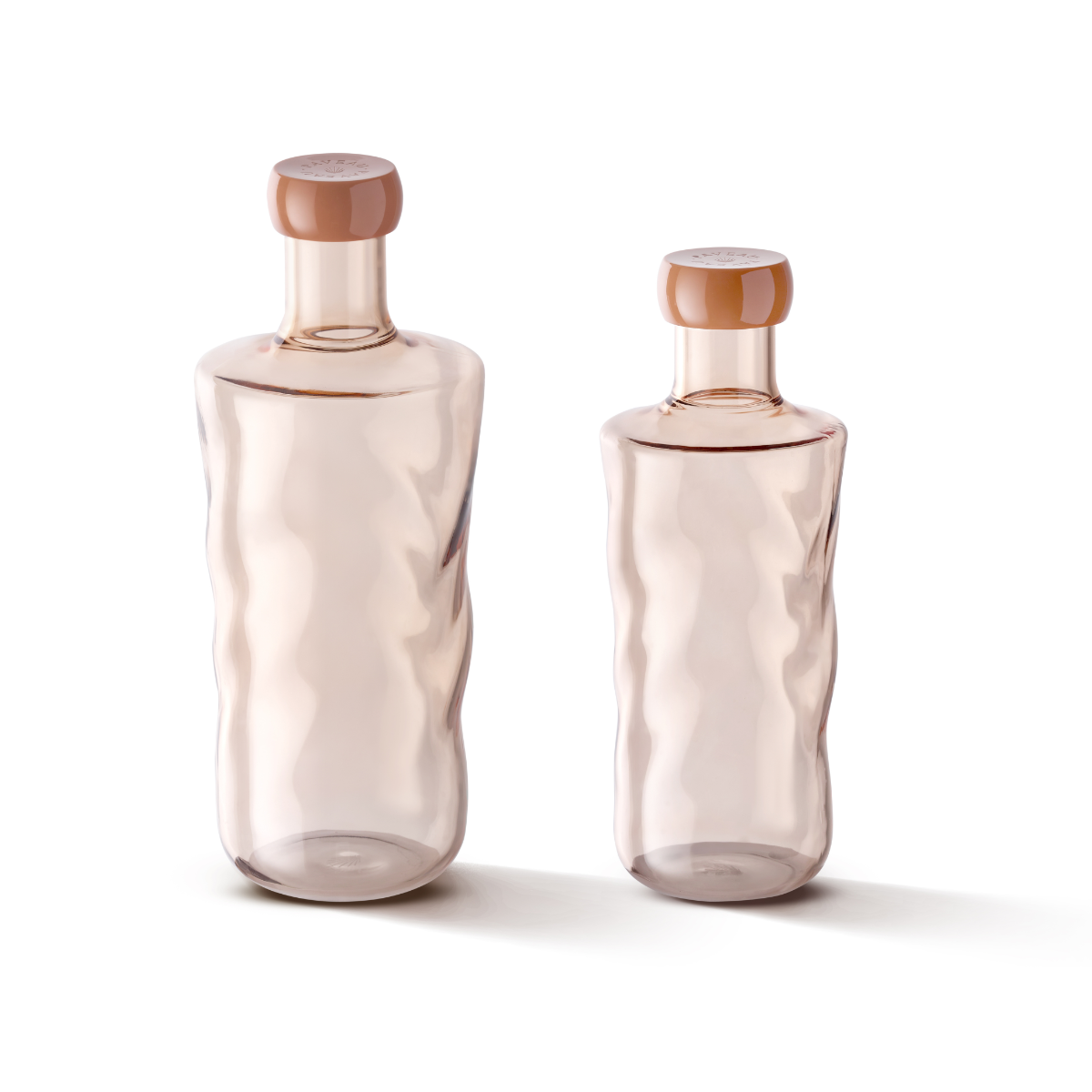 Paveau Bouteille d'eau Colorée Swirl grande - Glow (Terracotta)