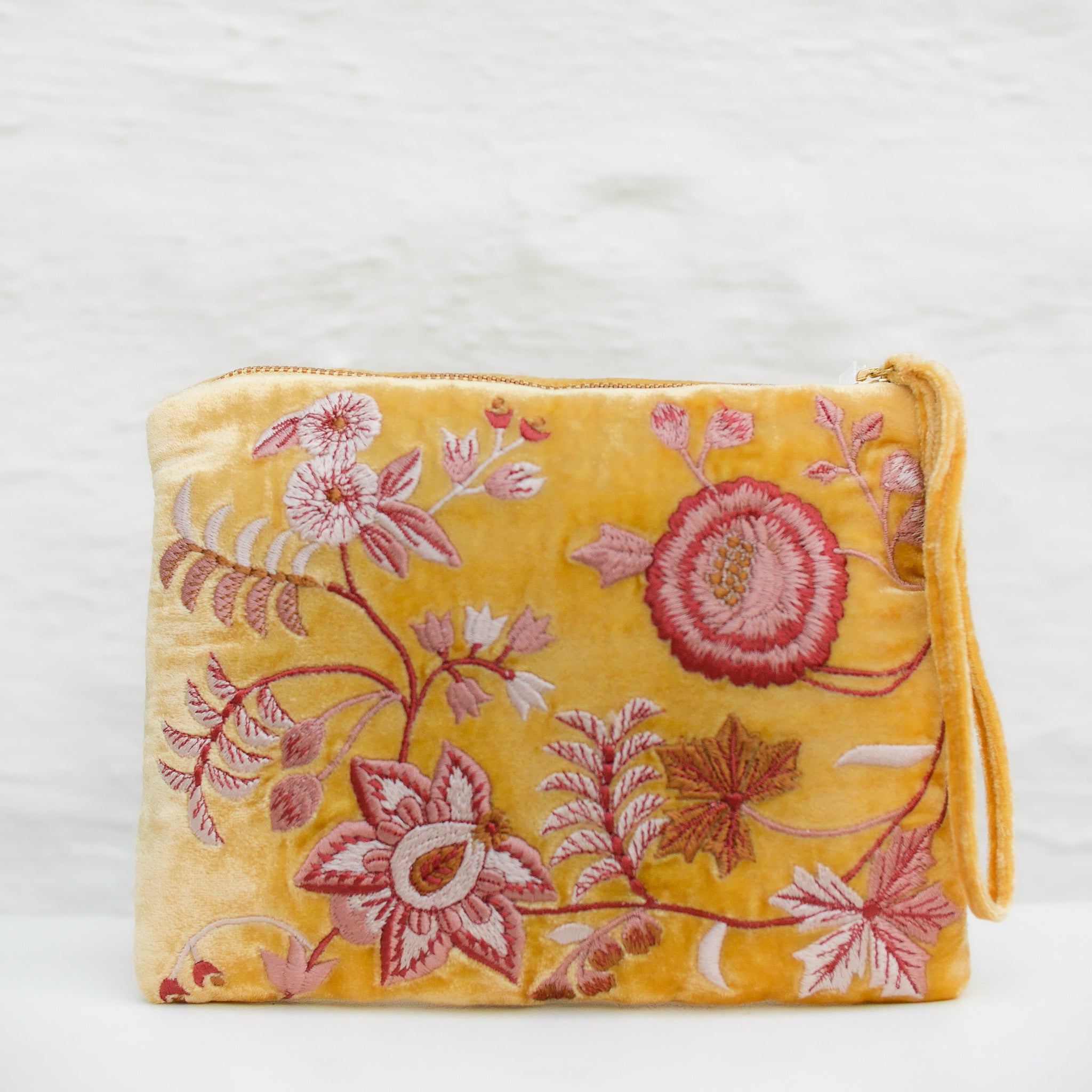 Anke Drechsel Pochette zippée brodée main