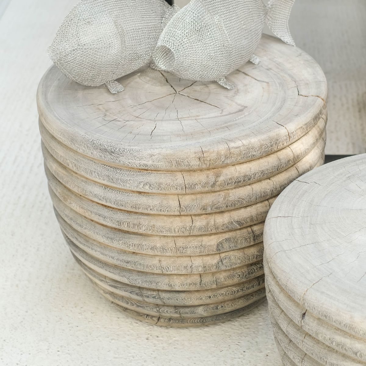 Table basse "alvéole" Breit en suar gris