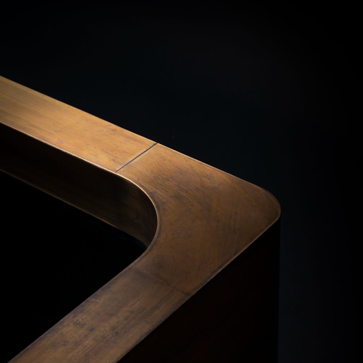 Brass Square Gold Planters
