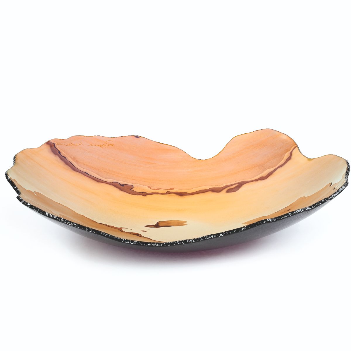 Regina Medeiros coupe en verre Mapa bronze