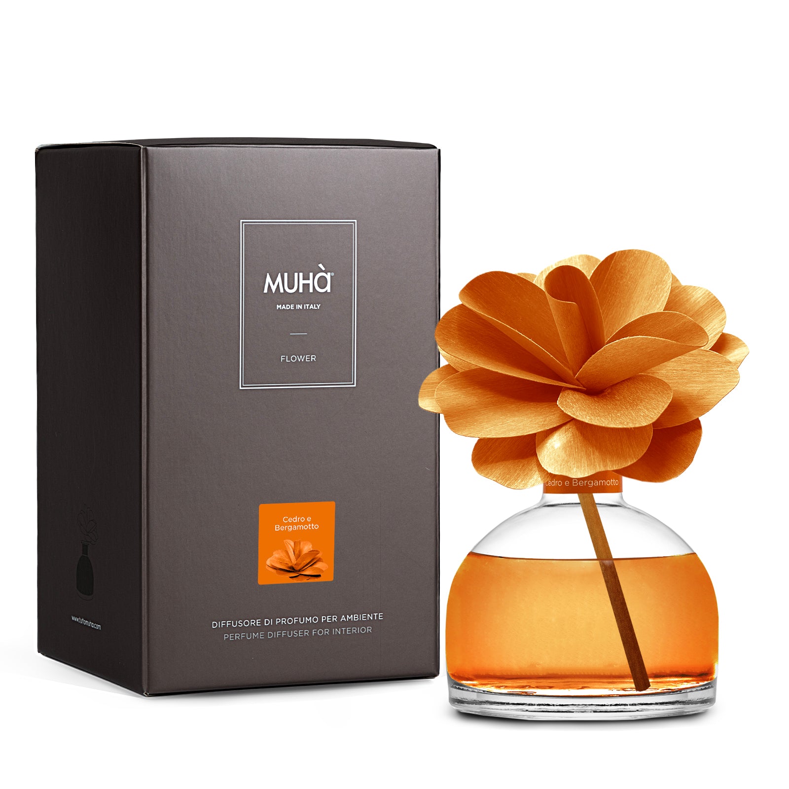 Diffuseur de parfum Muhà FLEUR Cèdre & Bergamote - 200ML
