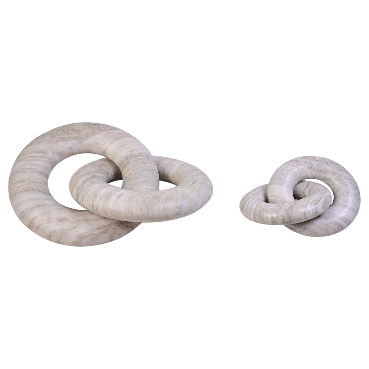 RAF DELUXE La Bague en Marbre Beige - Grande