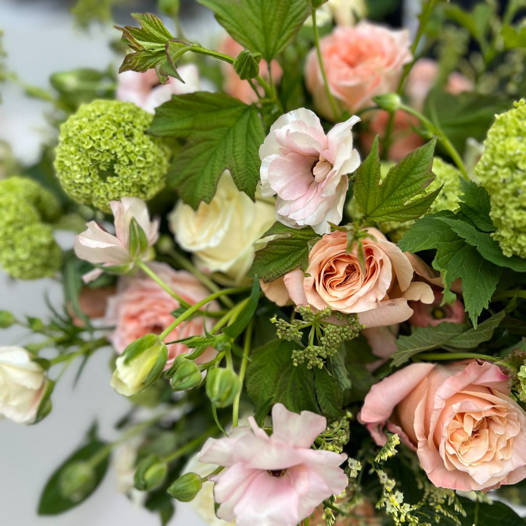 Seizoensboeket zonder vaas
