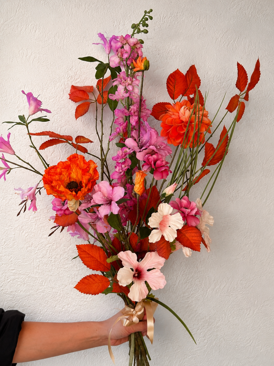 Bouquet de soie - brume violette