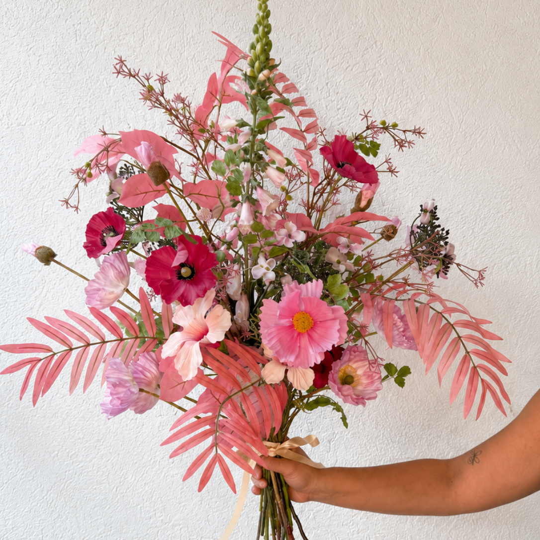 Bouquet de soie - brume violette