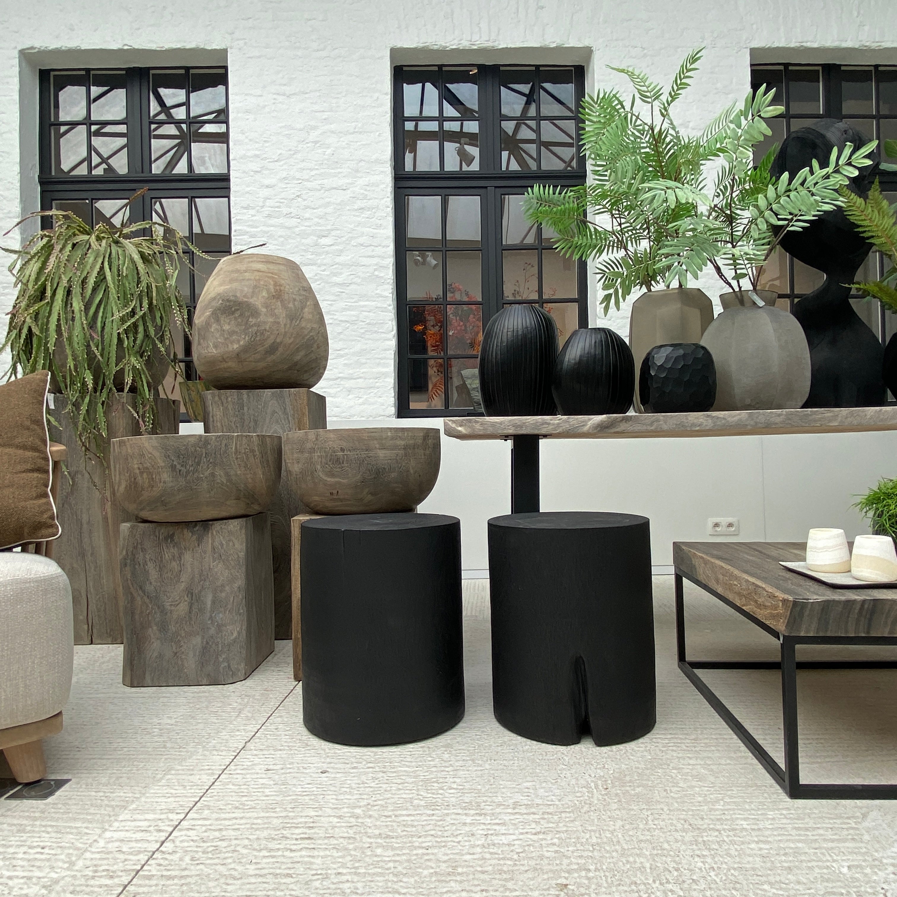 Socle suar Breit Ronde noir