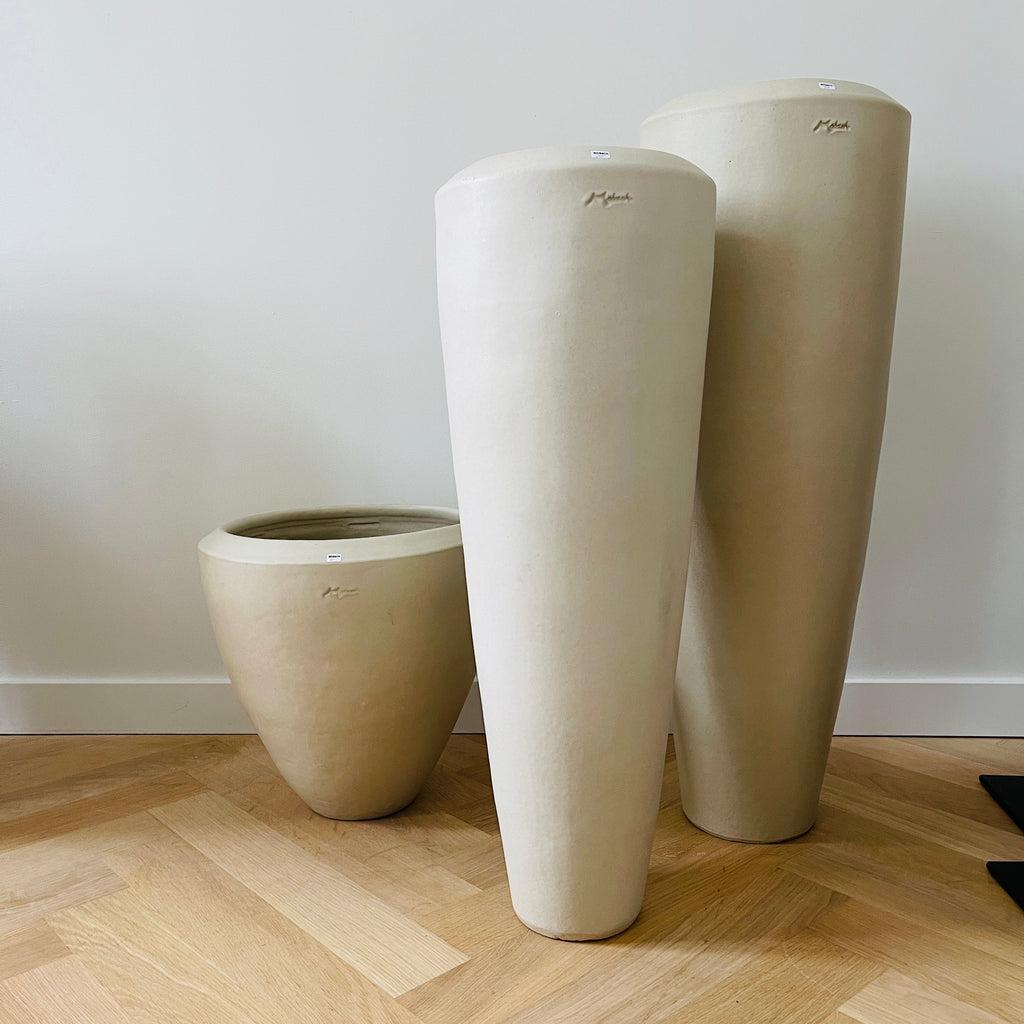Mobach Keramiek Hoge vaas J15 & J16 - Ecru