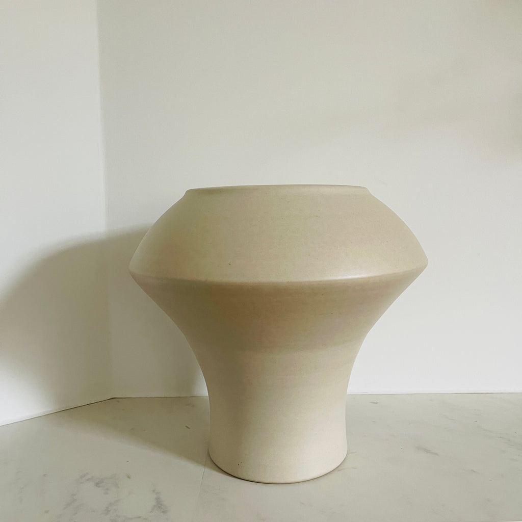 Mobach Keramiek vaas KM176 - Ecru