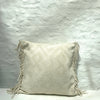 Omar kussen Ona met cream fringed 50x50 - Outdoor