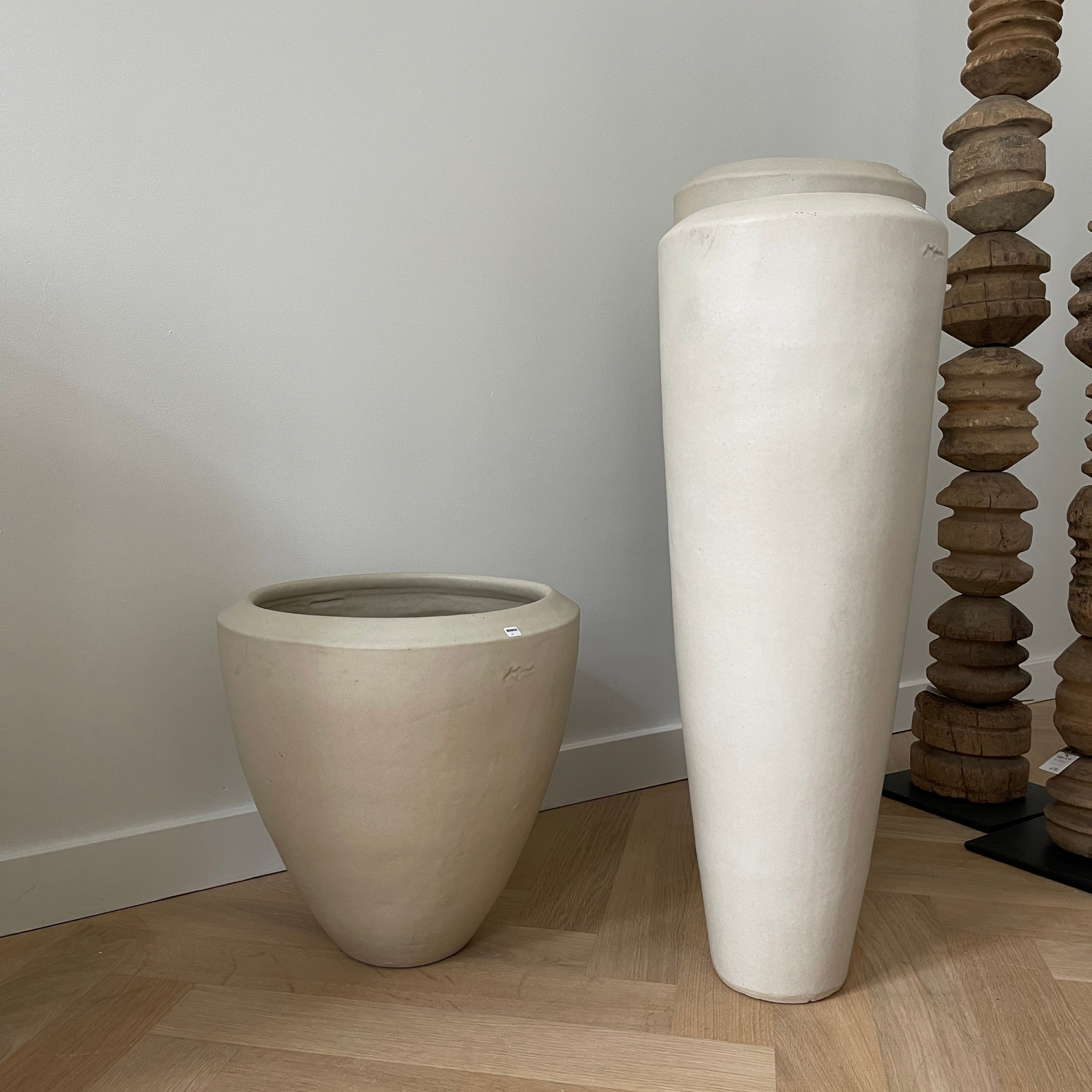 Mobach Céramique Pots J1, J2 & J3 - Écru