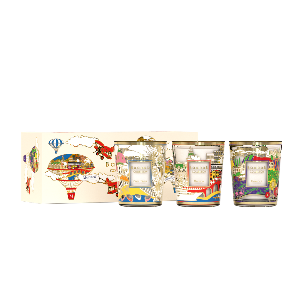 Baobab Geurkaars - TRIO TRAVEL CANDLES PROVENCE-MONACO-COTE D'AZUR