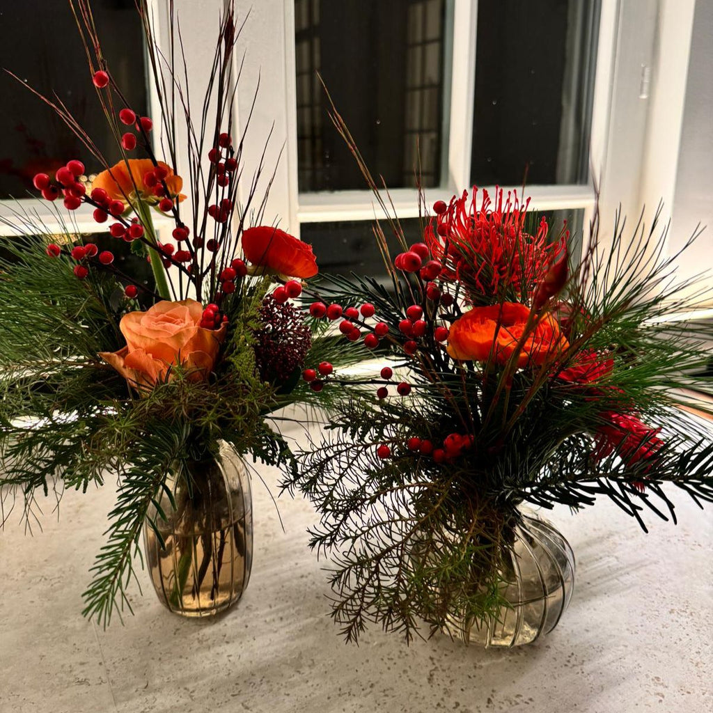 Feest Vaasjes in Fumé glas