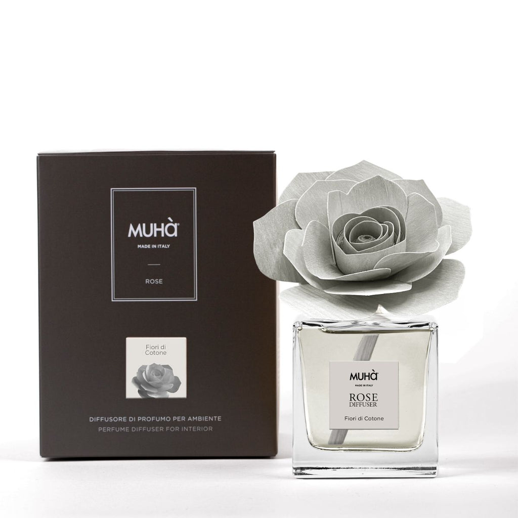Muhà geurdiffuser ROSE Fiori di Cotone - 100ML
