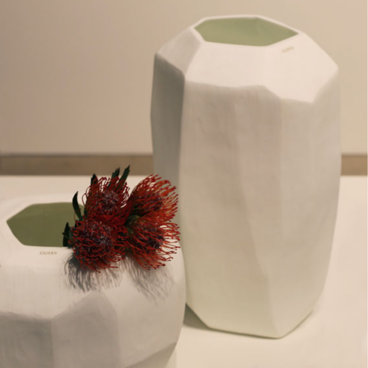 Vase GUAXS Cubistic Opal - Rond