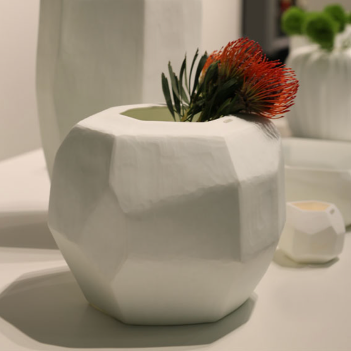 Vase GUAXS Cubistic Opal - Rond