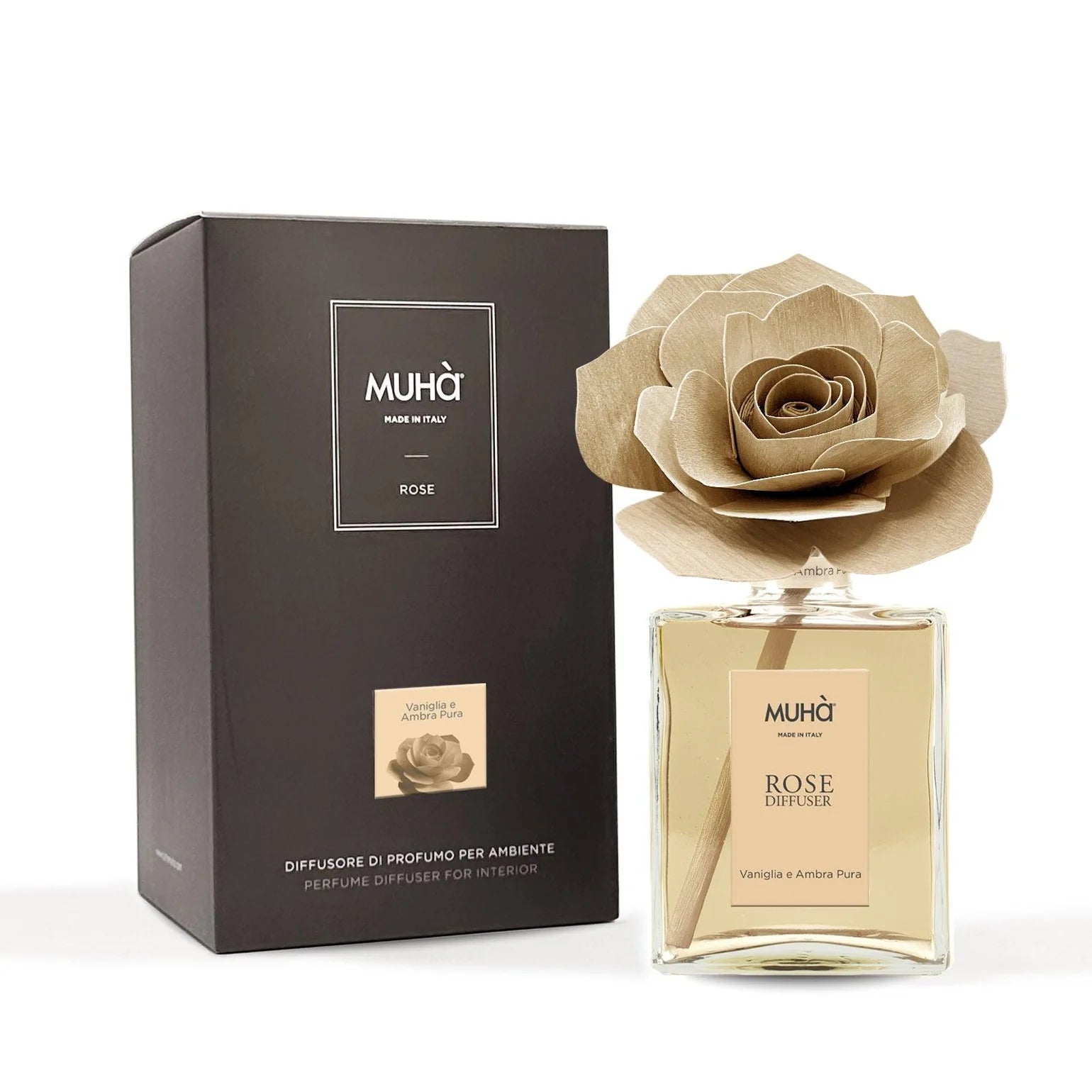 Muhà diffuseur de parfum ROSE Bois et Thé - 200ML