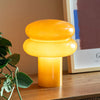 Table lamp Incesante Double ring yellow