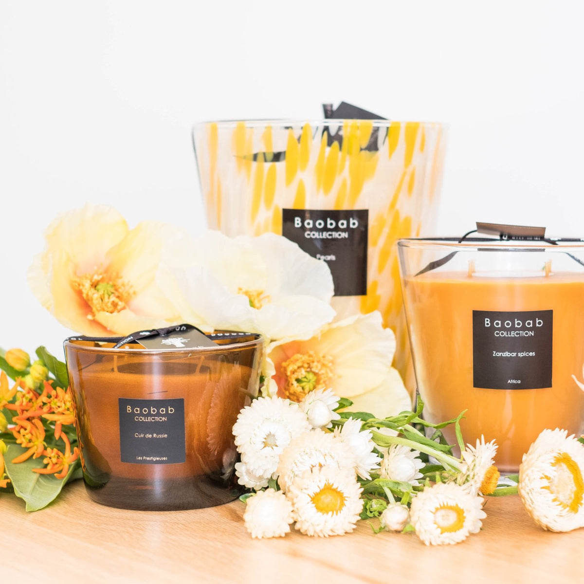 Bougie parfumée Baobab - Les Prestigieuses Cuir de Russie