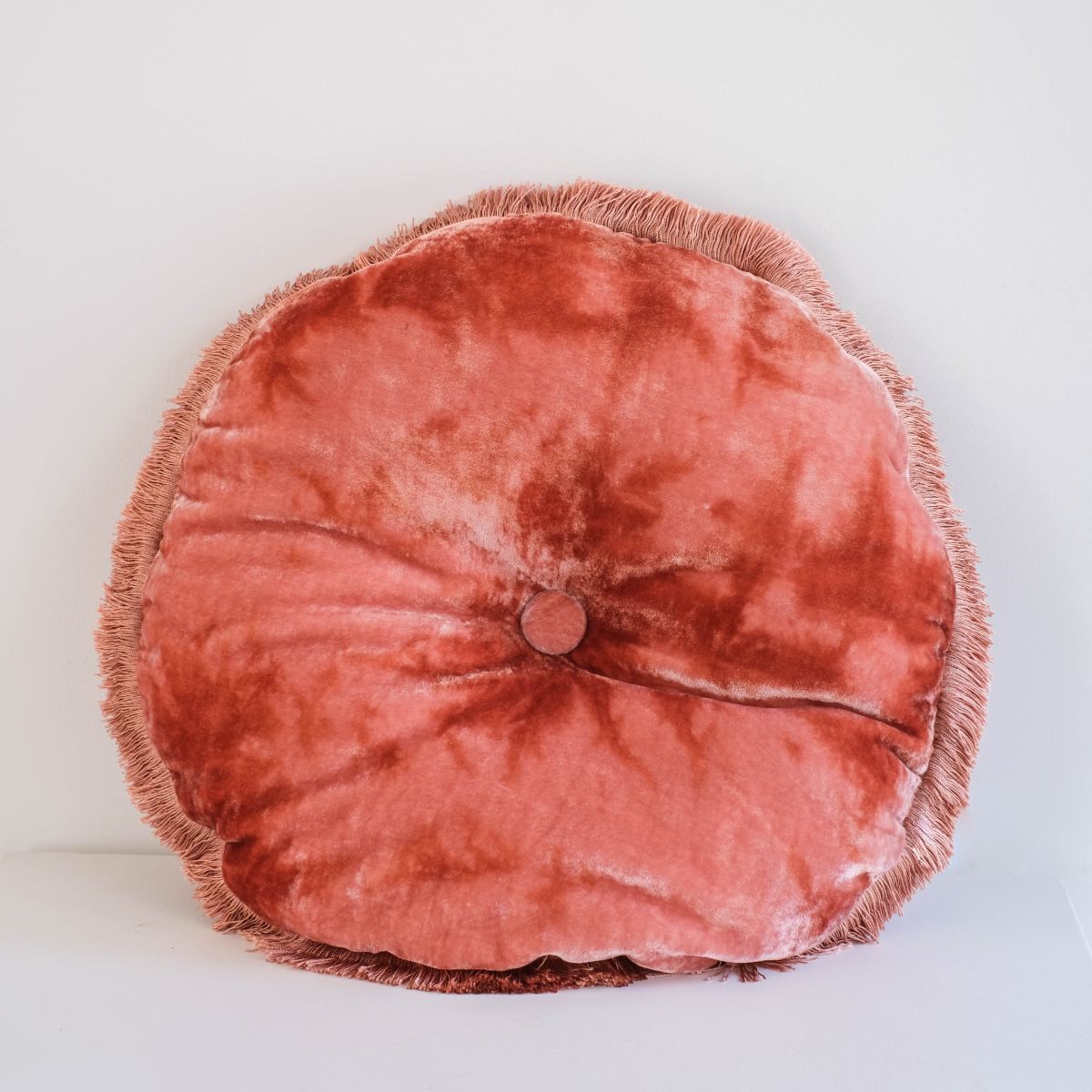 Coussin Anke Drechsel uni frangé