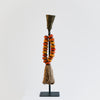 Studio Julia Atlas - Orange African Amber, Bronze/Copper Bell & Silk Tassel - Medium