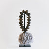 Studio Julia Atlas - Ceramic Nigeria, Grey Wool and Alpaca Tassel - Medium