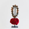 Studio Julia Atlas - Ceramic Nigeria, Red Wool and Alpaca Tassel - Medium
