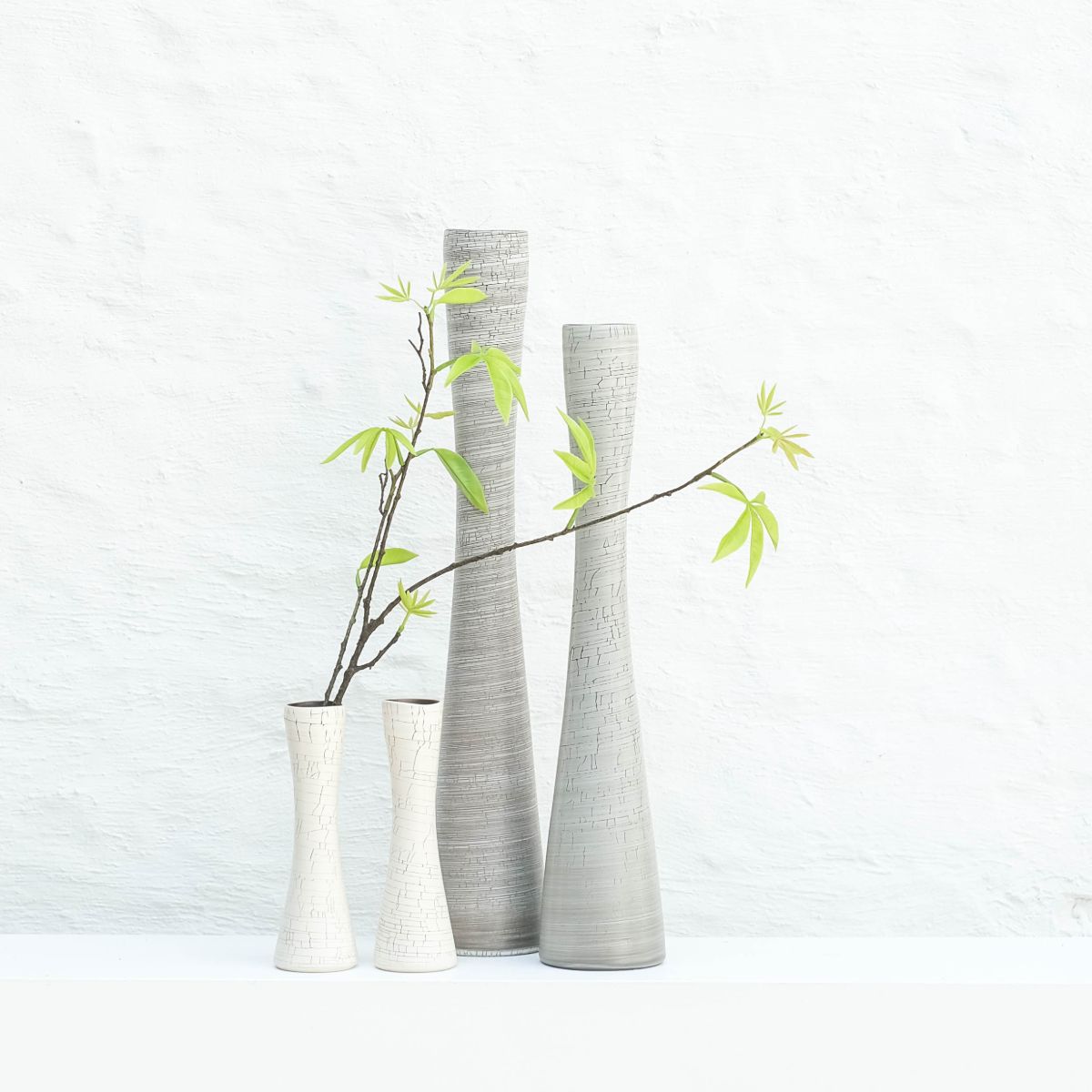 Rina Menardi keramiek Flute birch craquelé