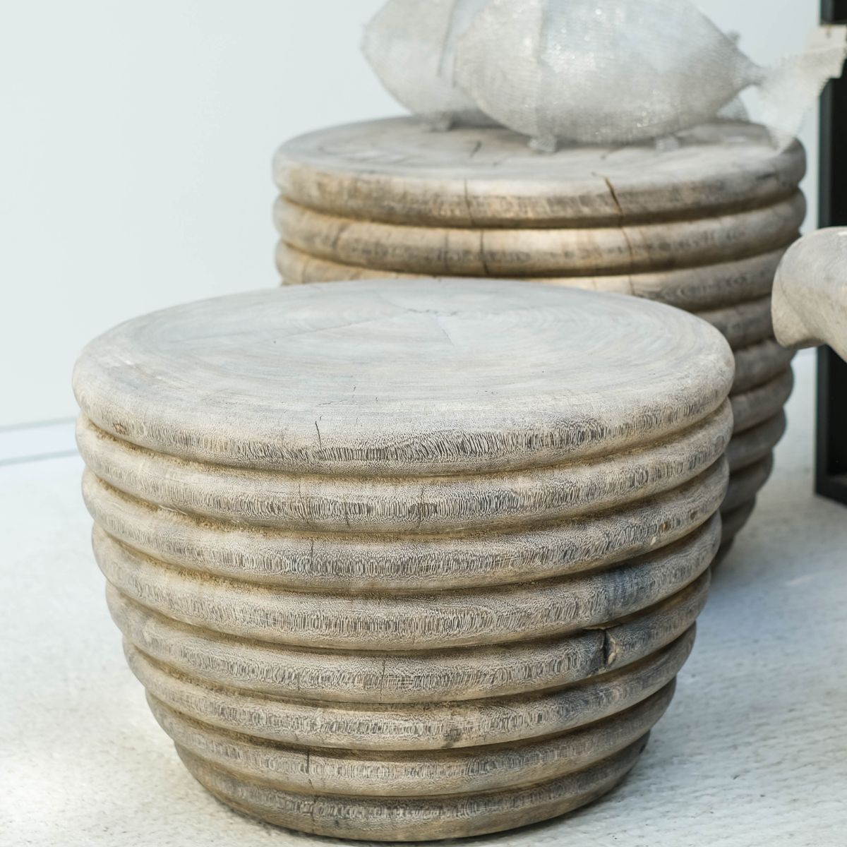 Table basse "alvéole" Breit en suar gris