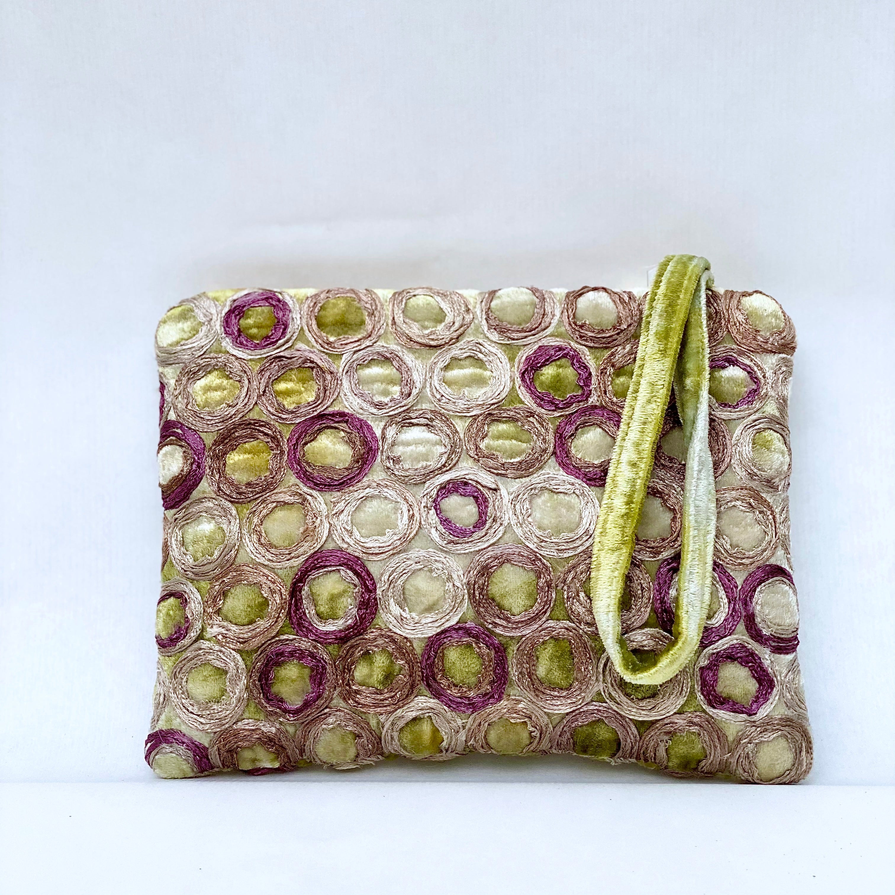 Anke Drechsel Pochette zippée brodée main