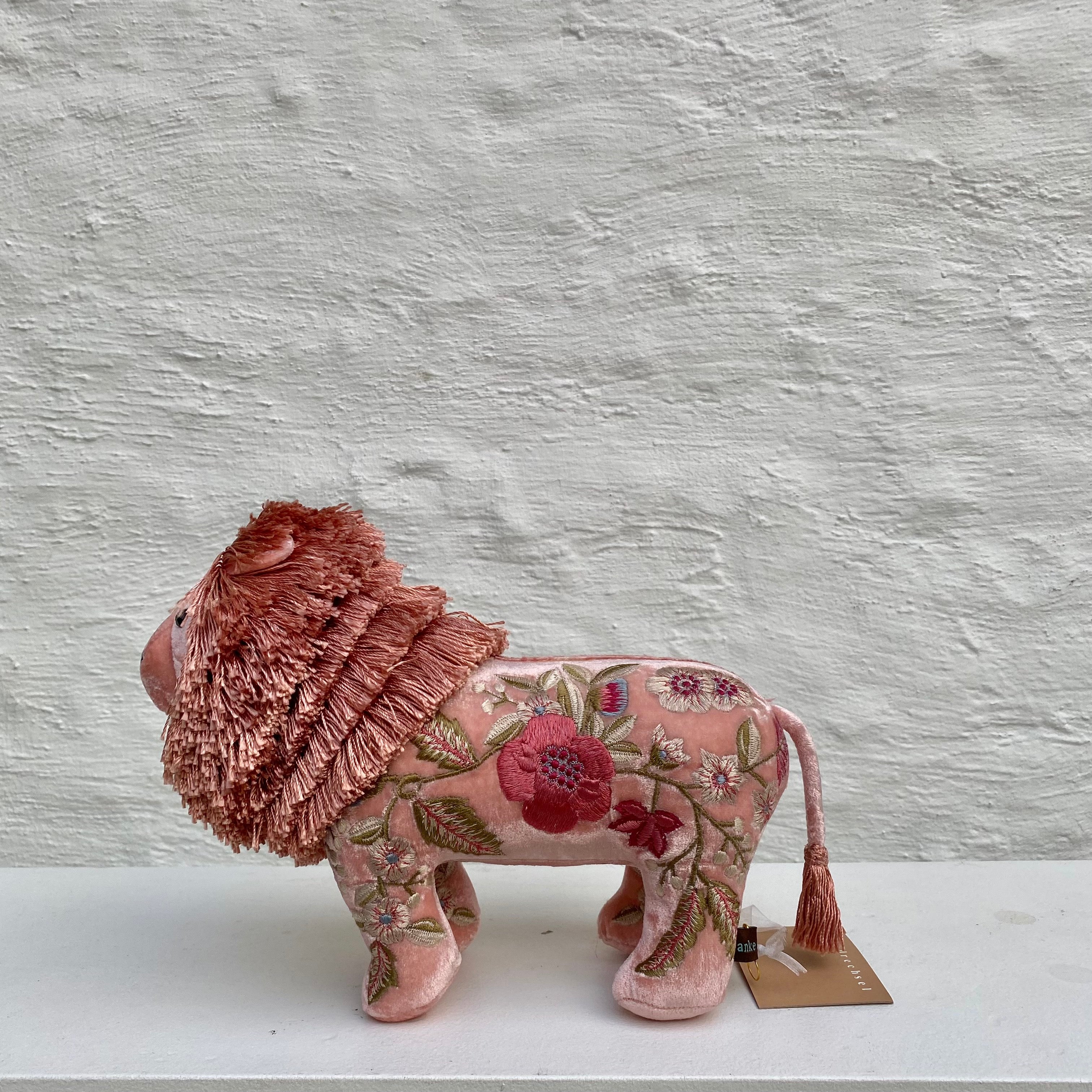 Anke Drechsel lion brodé main - Liza Shaded Rose