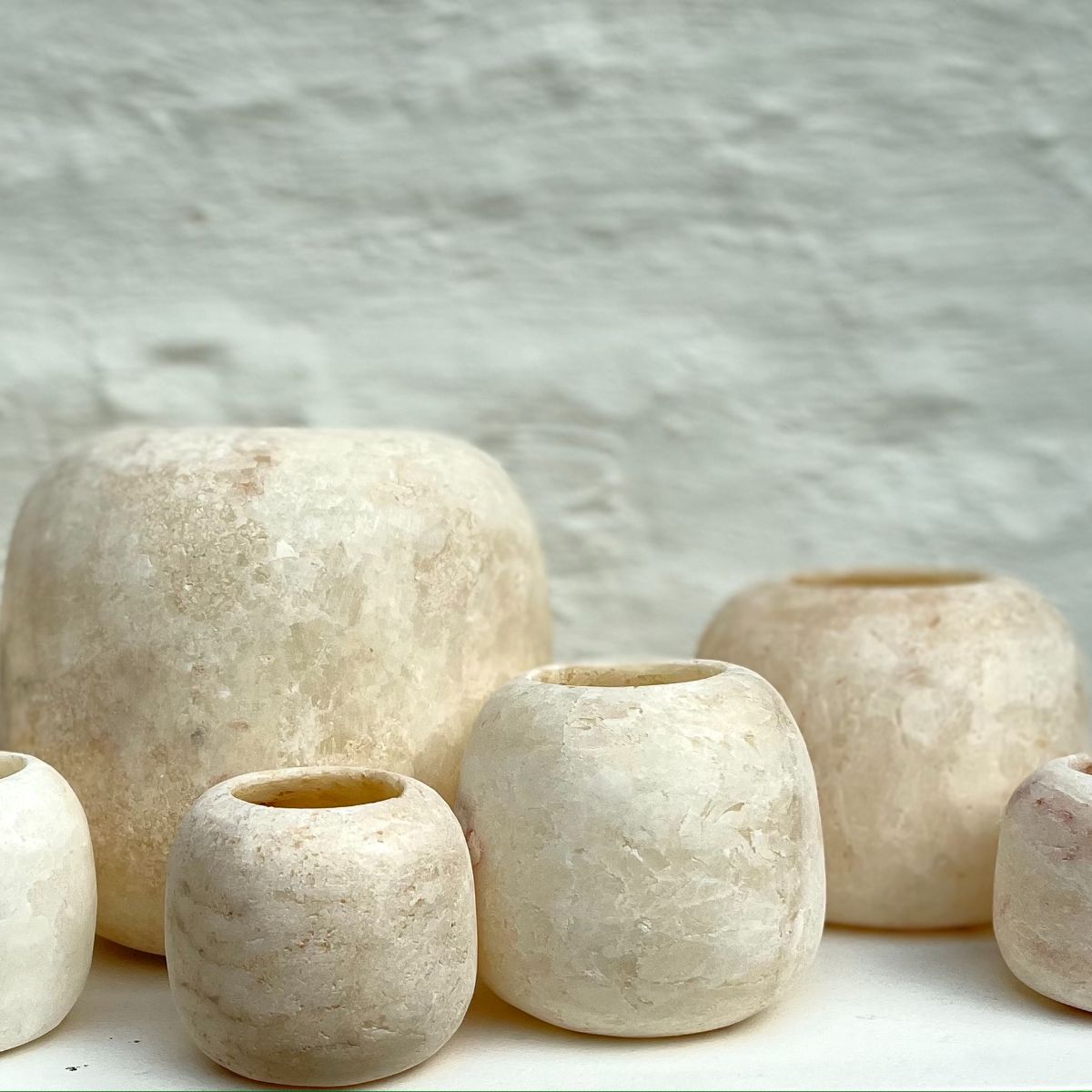 Alabaster Theelichthouder Curra Large