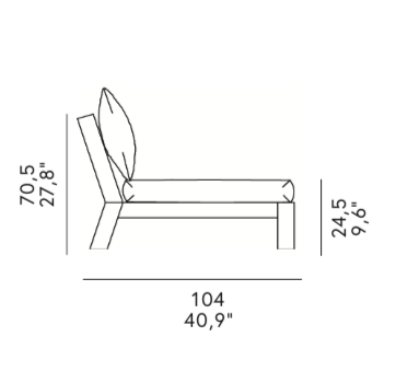 Malibu Lounge chair - outdoor