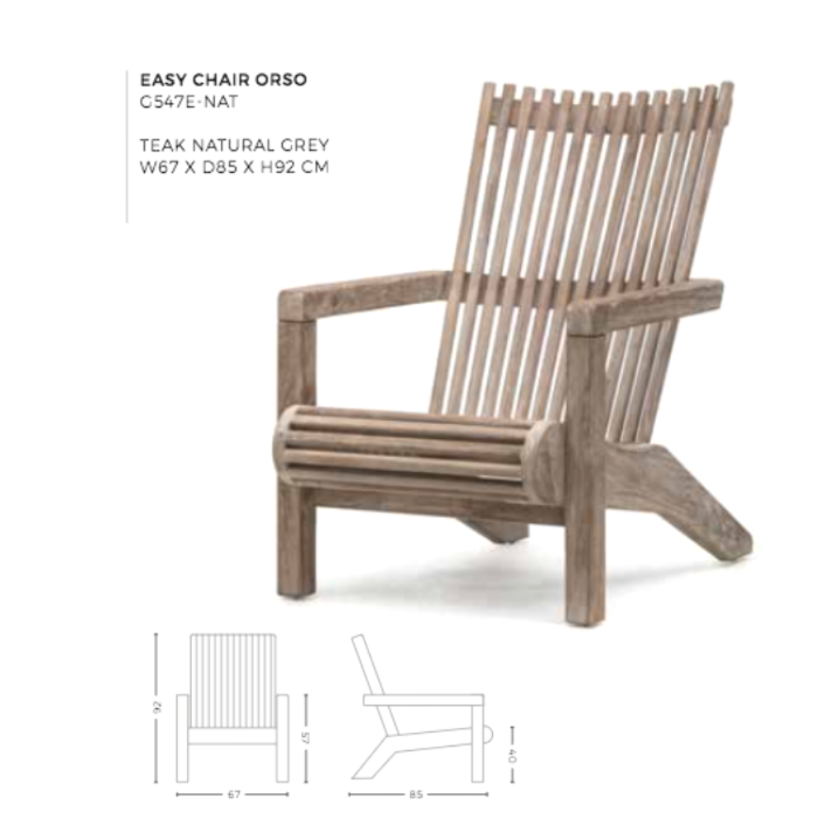Gommaire Easy Chair Orso