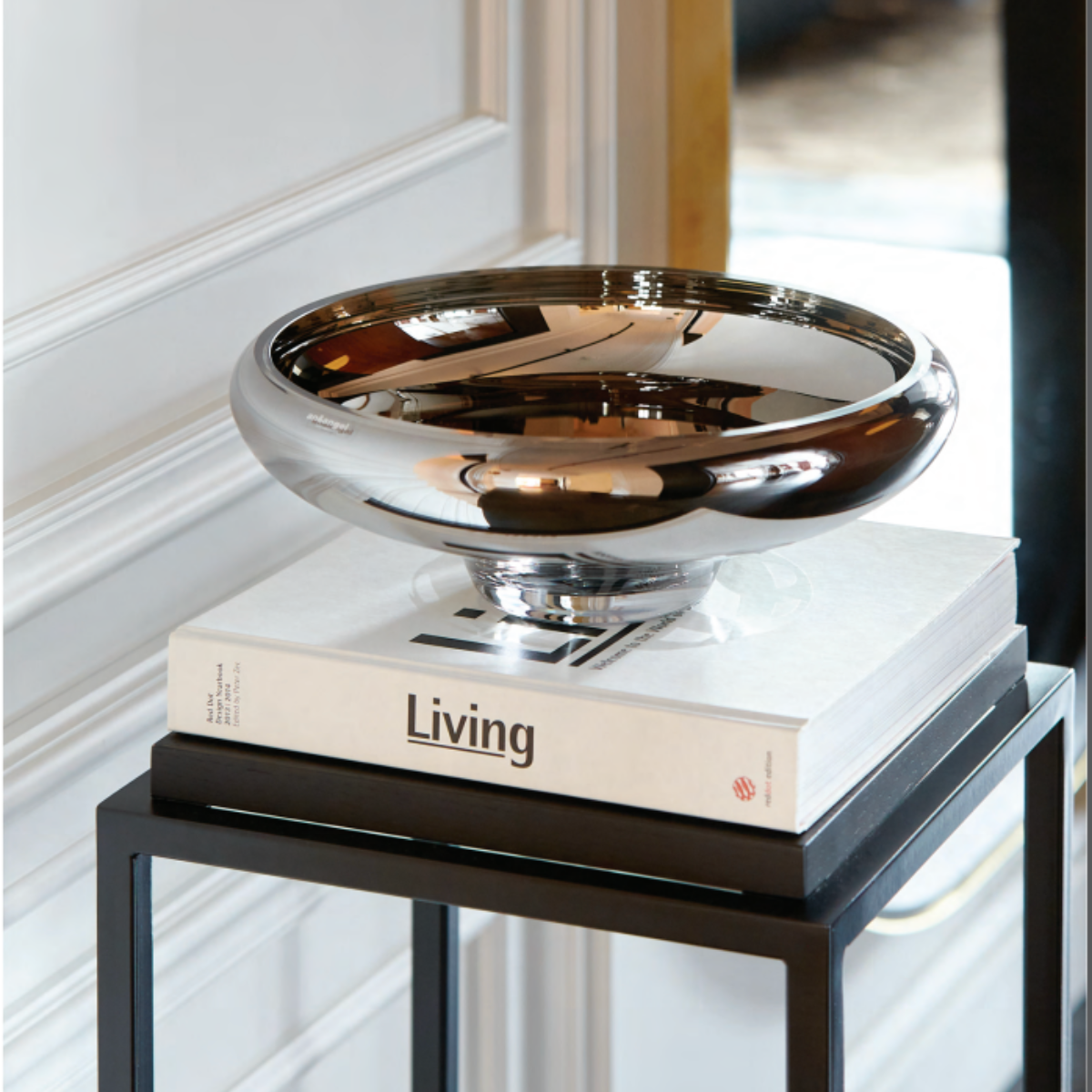 Grand bol - bol décoratif en verre, Ambre