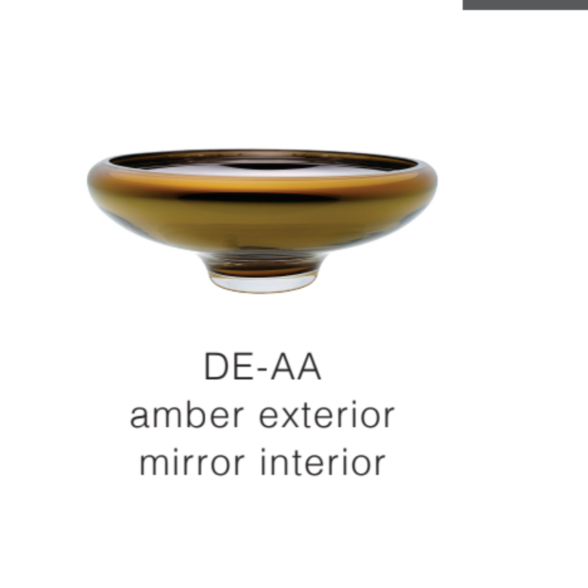 Grand bol - bol décoratif en verre, Ambre