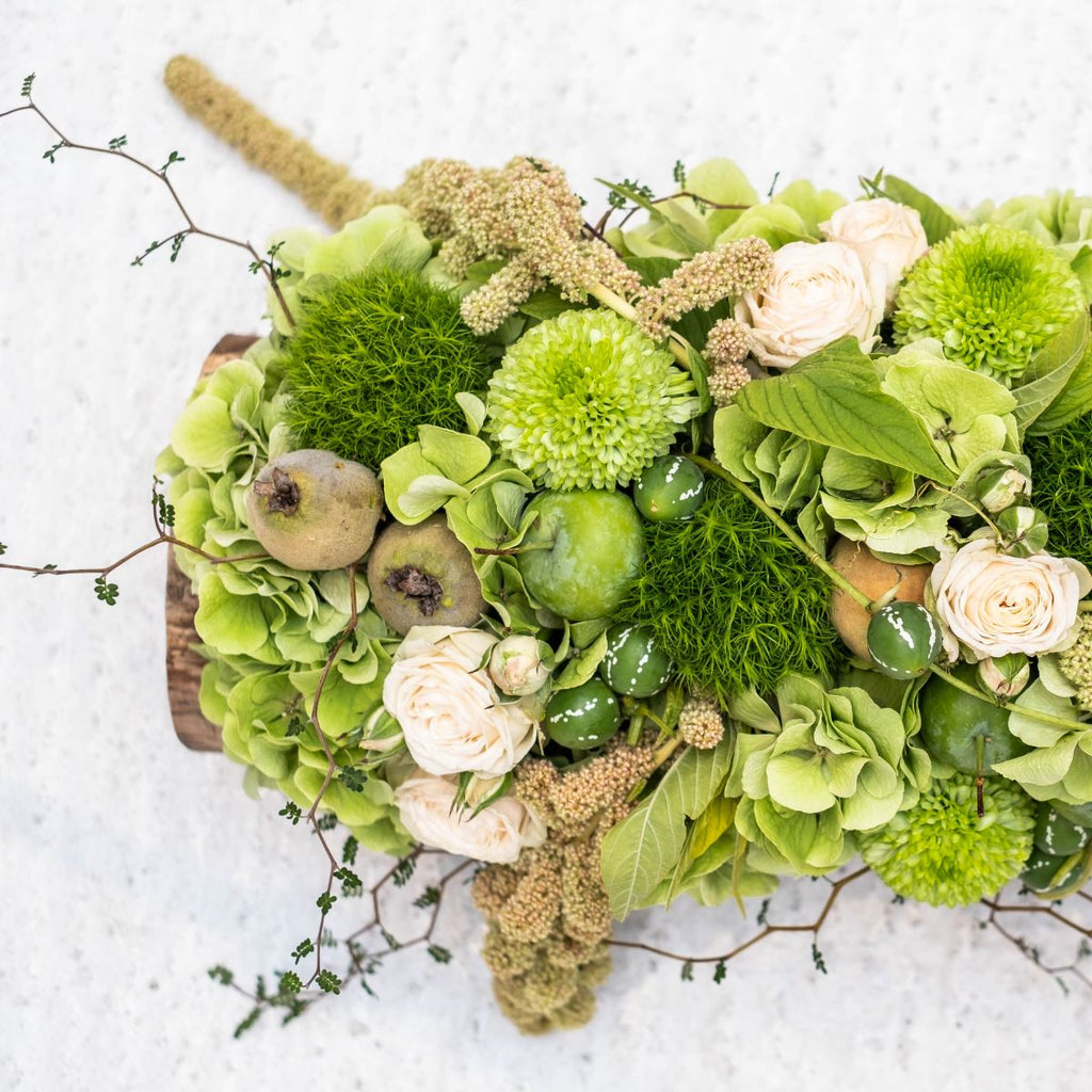 Smal bloemstuk urneveld - Allerheiligen