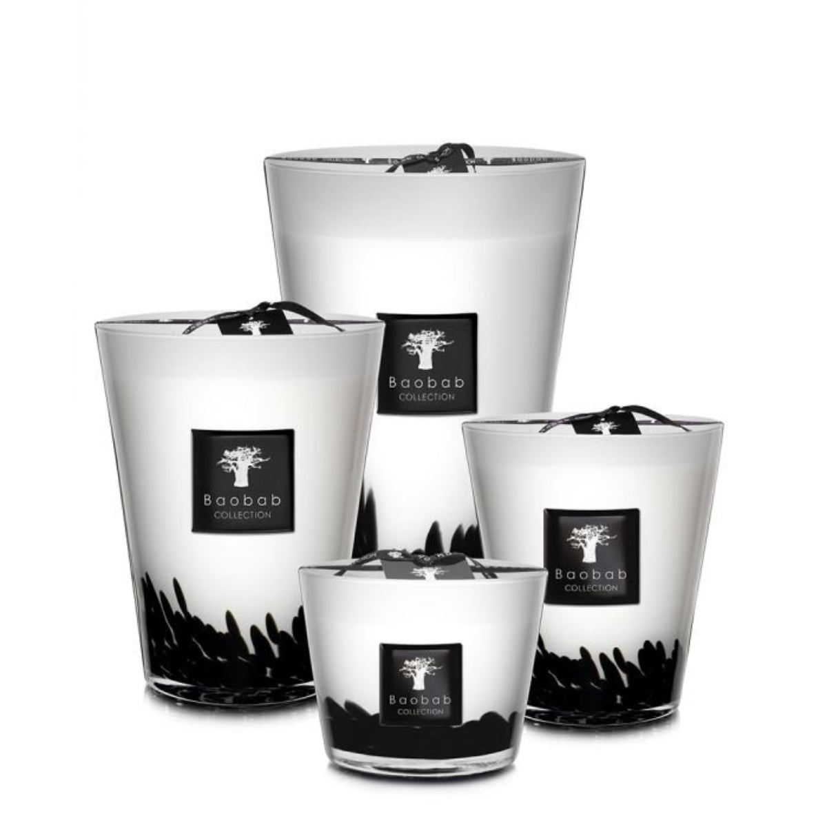 Baobab geurkaars - Black Feathers