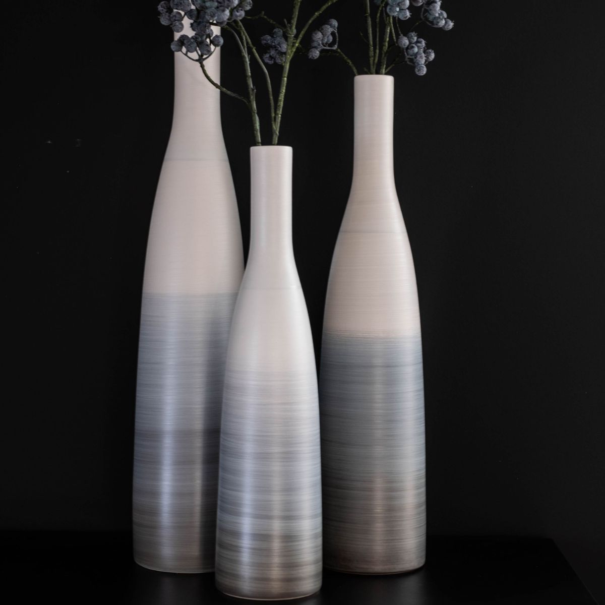 Rina Menardi keramiek fles shaded hemp